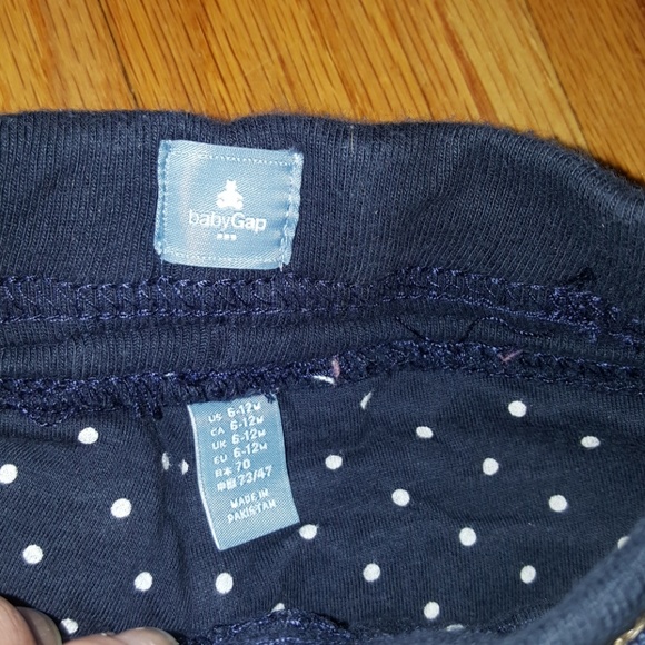 EUC Girl's GAP 6-12mo Polka Dot Lined Jeans - Picture 2 of 4